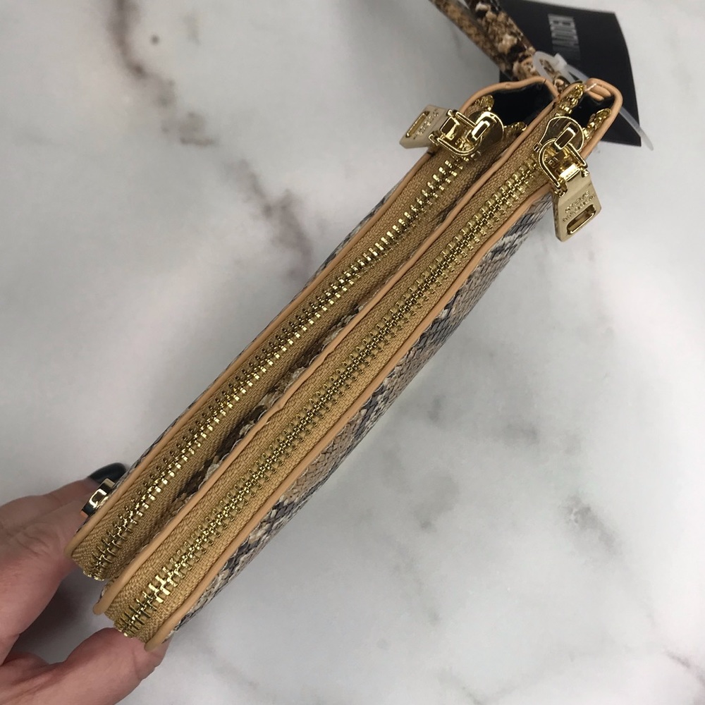 Steve Madden | Snake Print Double Pouch Wristlet - Picture 8 of 8